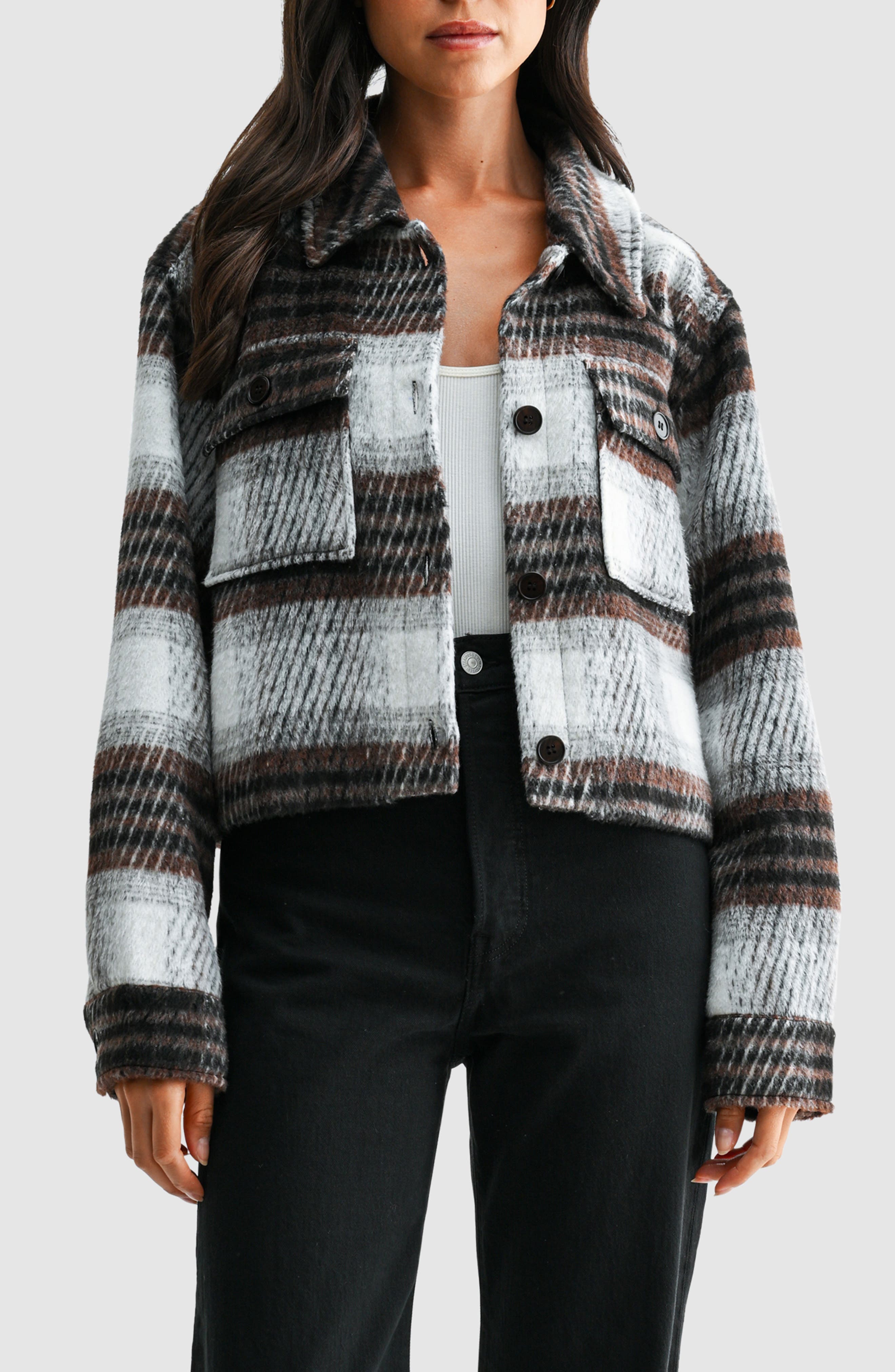 selected BROWN PLAID