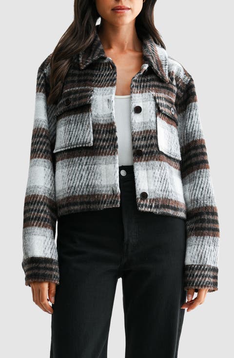 Plaid Crop Jacket