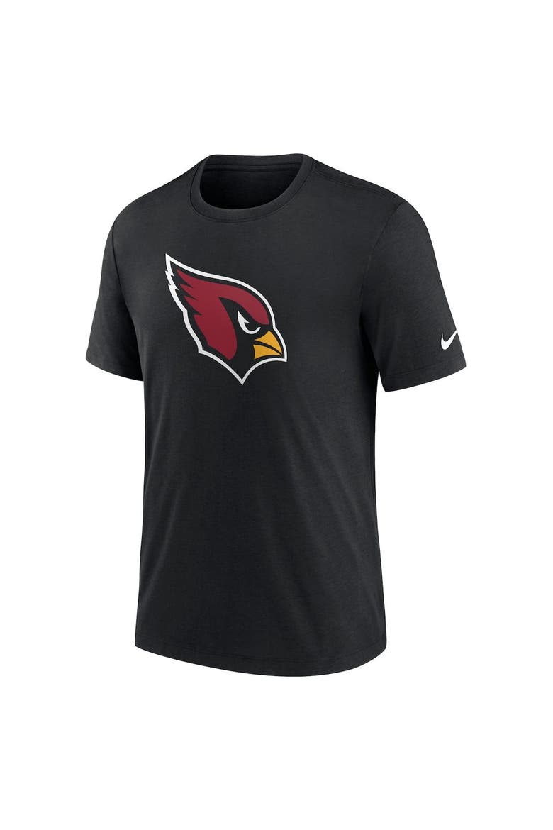 Men's Nike Black Arizona Cardinals Rewind Logo Tri-Blend T-Shirt, Alternate, color, Black