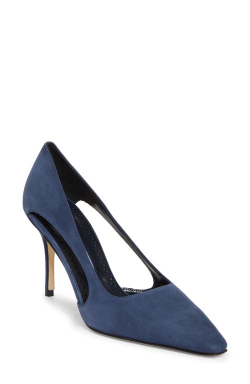 Manolo Blahnik Boukefalos Pointed Toe Pump