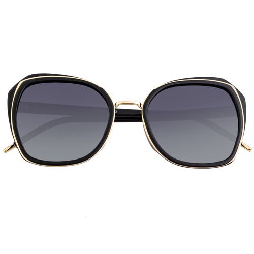 Bertha Jade Polarized Sunglasses In Black/black