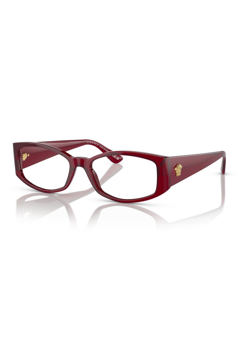 52mmmm Irregular Optical Glasses, Alternate, color, BORDEAUX