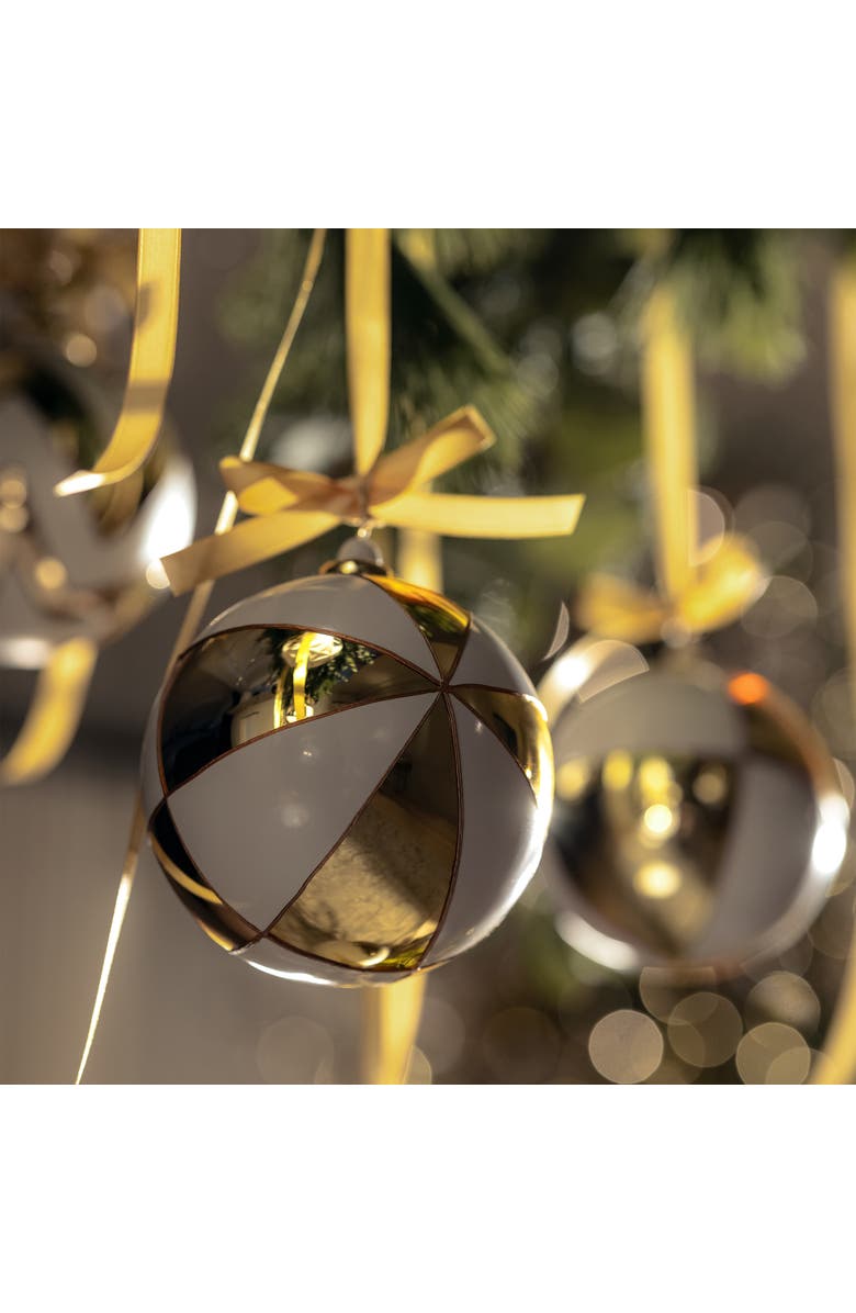 Togas Celestia Set of Christmas balls, Alternate, color, White