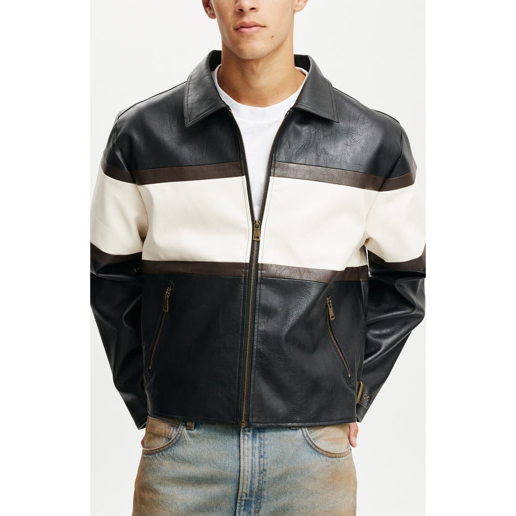 COTTON ON COTTON ON JOEY FAUX LEATHER JACKET