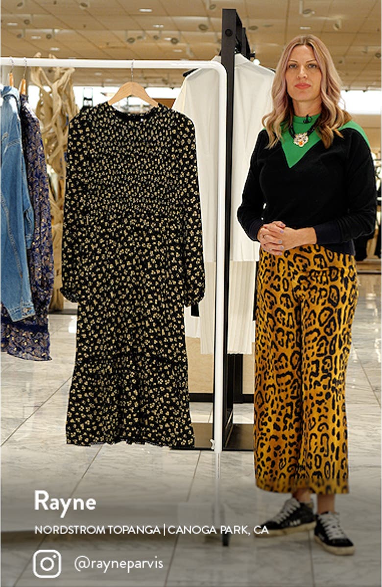 Twilight Dreams Floral Long Sleeve Dress, sales video thumbnail