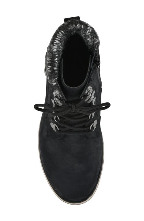 Cliffs By White Mountain Kimmie Knit Cuff Side Zip Boot In Black