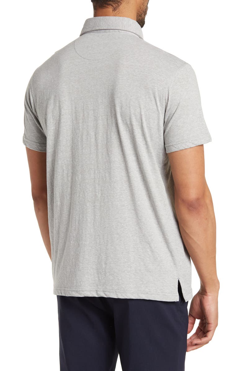 TailorByrd Heather Slub Jersey Polo, Alternate, color, 