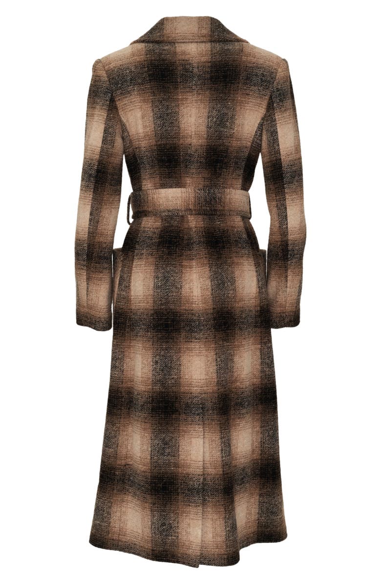 Pendleton Aurora Plaid Wool Blend Wrap Coat, Alternate, color,