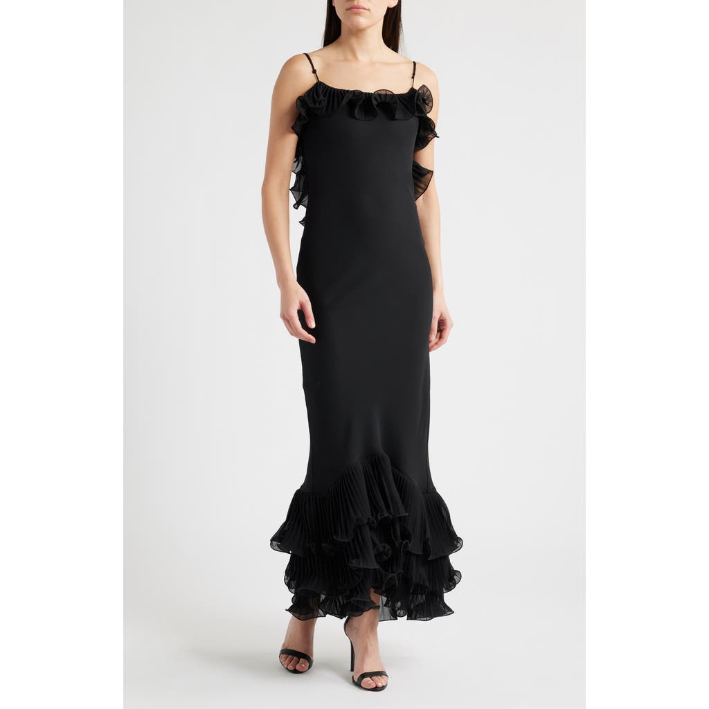 Delfi Collective Delina Ruffle Open Back Mermaid Gown