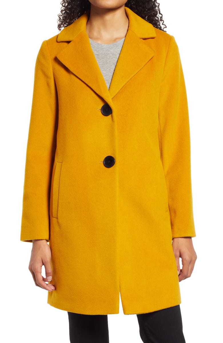 Sam Edelman Notch Collar Coat, Alternate, color, 