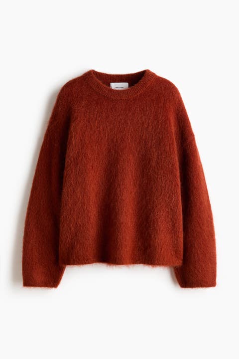 Oversized mohair-blend sweater