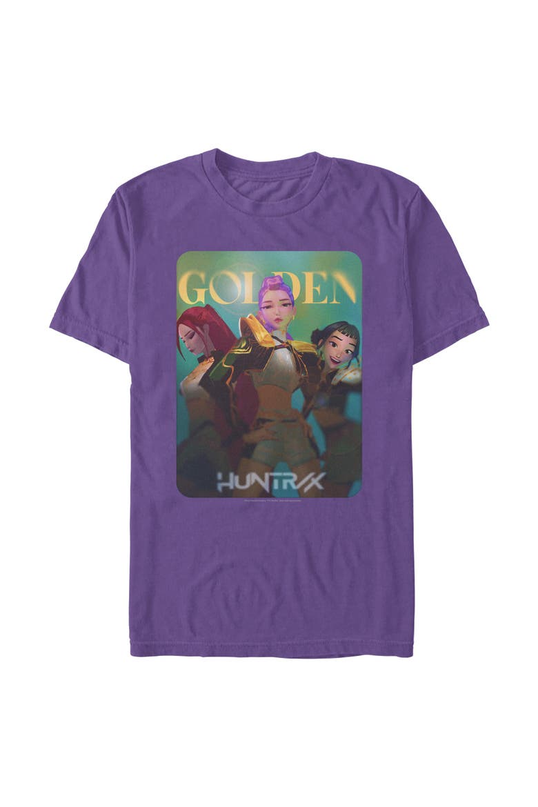 Men's Huntrix Golden Photocard T-Shirt, Main, color, Purple