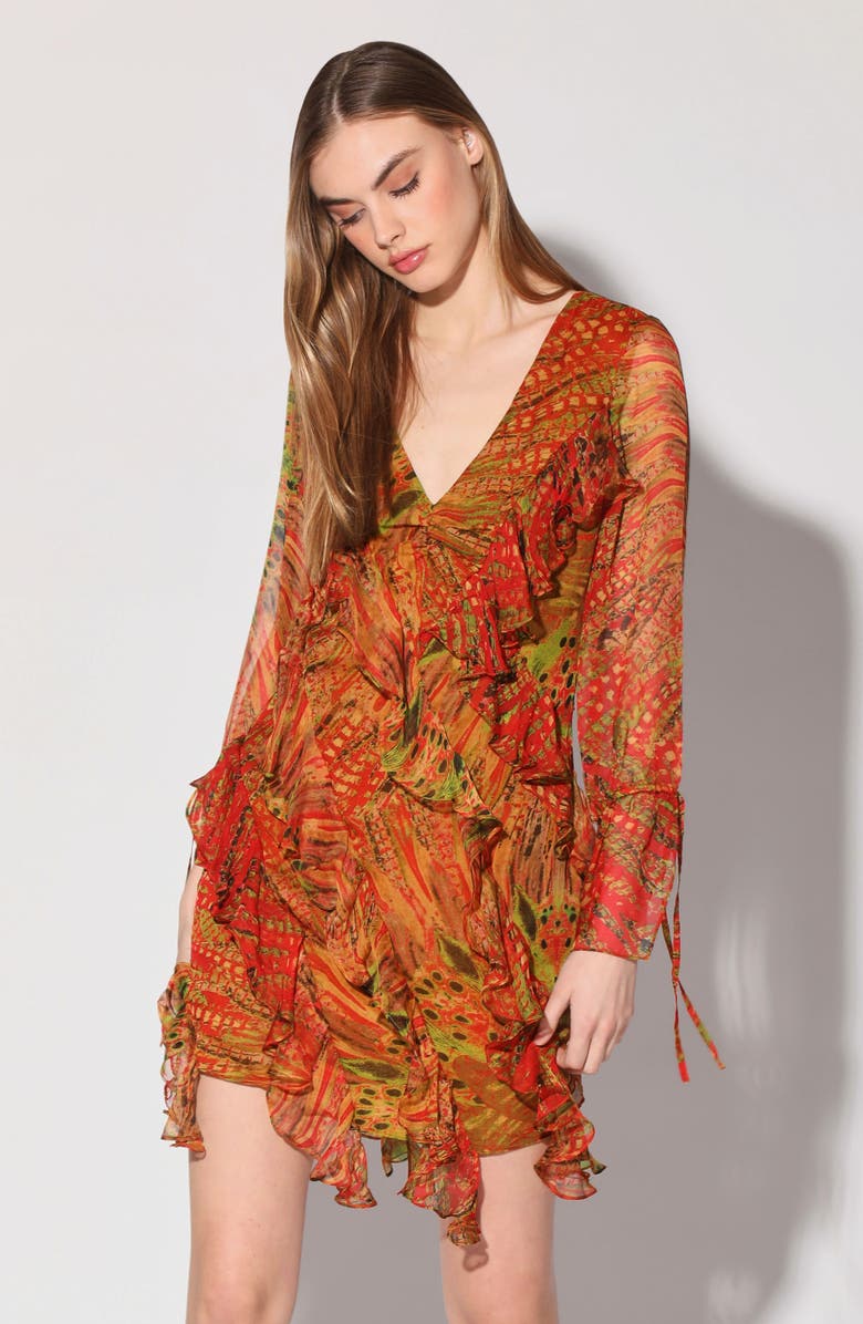 Walter Baker Ariella Long Sleeve Dress, Alternate, color, 