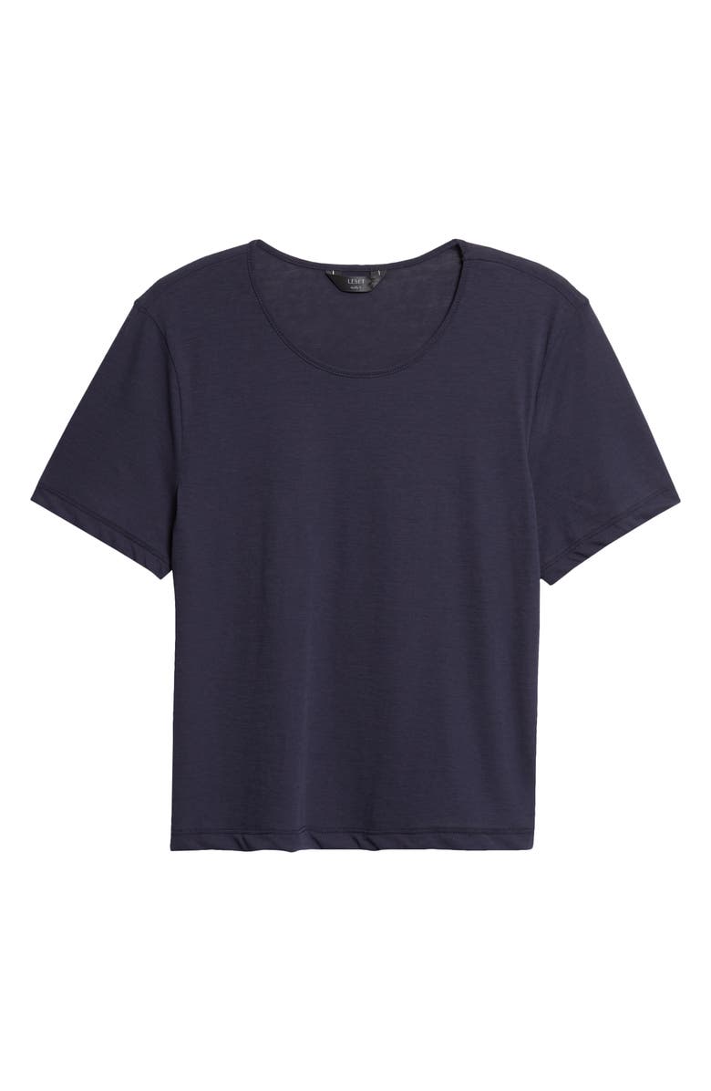LESET Milo Crop T-Shirt, Main, color, Midnight