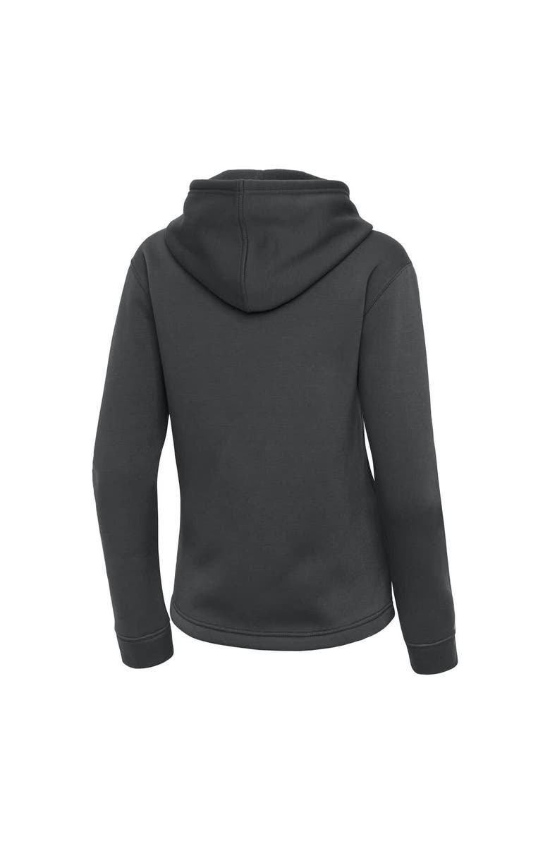 ANTIGUA Women's Antigua Pewter New York Mets Contemporary Quarter-Zip Hoodie, Alternate, color, Pewter