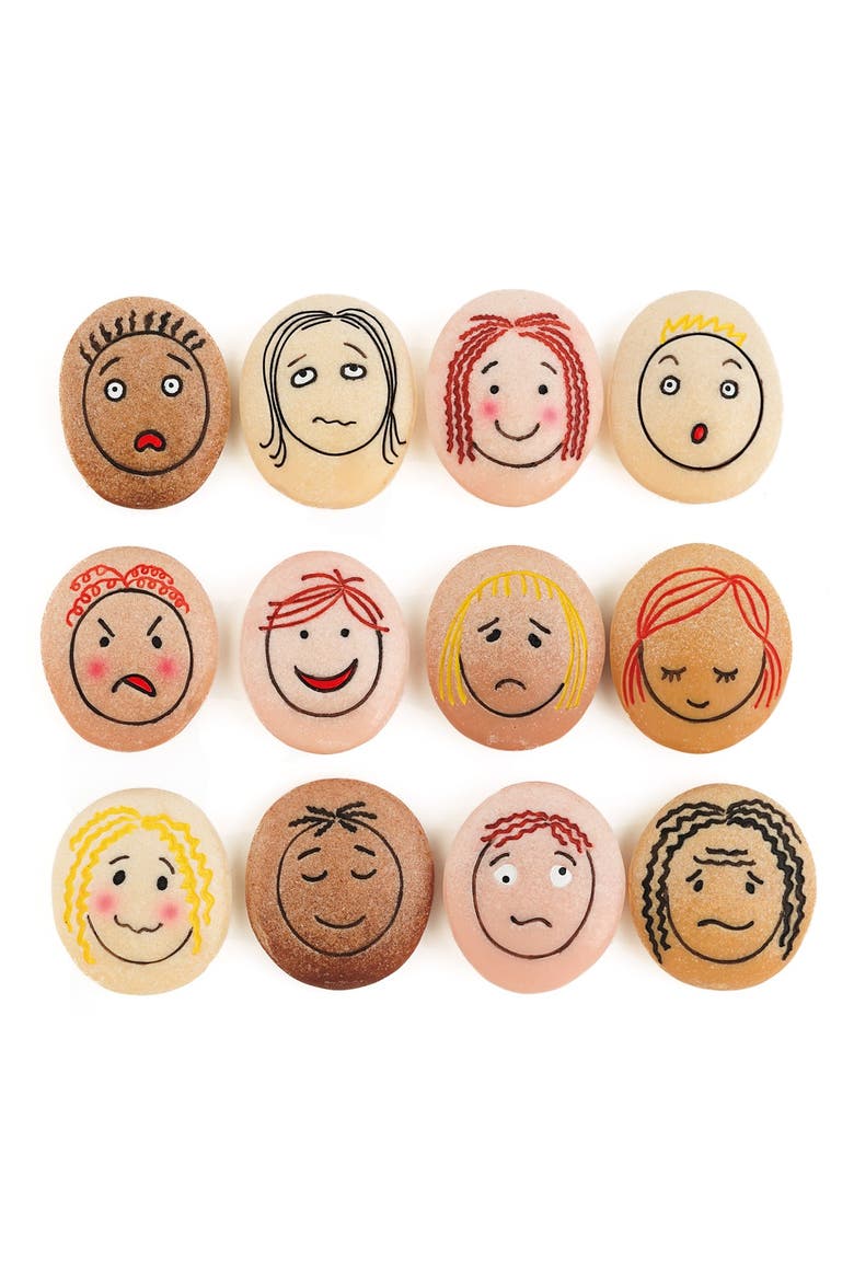 Tactile Emotion Stones - 12 Pieces, Main, color, Multicolored