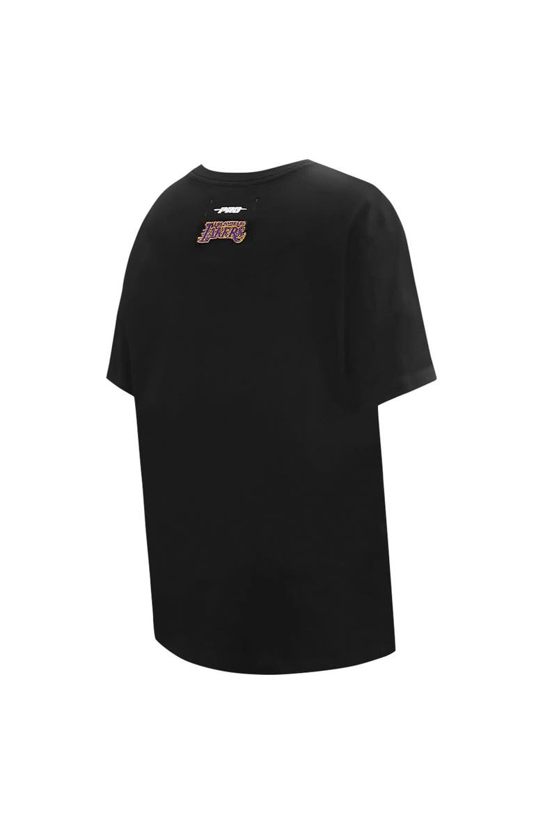 PRO STANDARD Women's Pro Standard Black Los Angeles Lakers Script Boyfriend T-Shirt, Alternate, color, Black