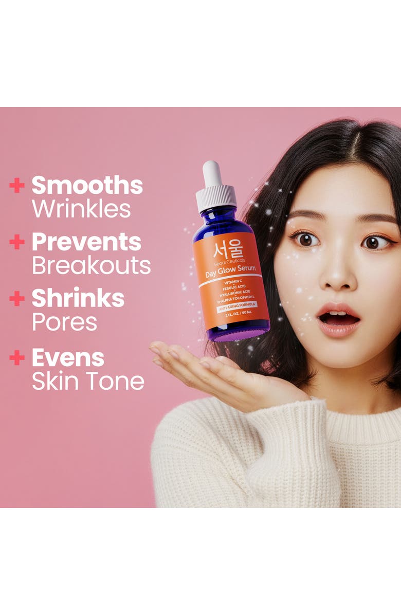Seoul Ceuticals Korean Skincare Day Glow Vitamin C Serum, Alternate, color, Clear