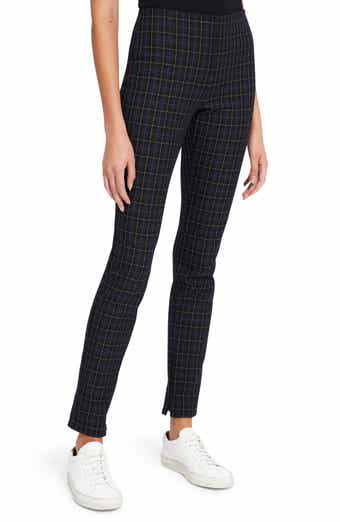 Theory Plaid Slim Zip Cuff Trousers