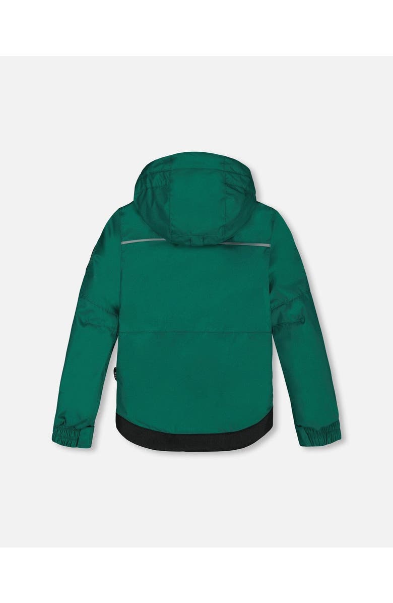 Deux par Deux Boy's Two Piece Snowsuit Forest Green Printed Glaciers, Alternate, color,