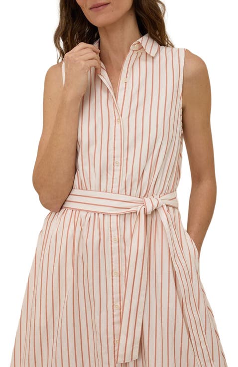 Organic Cotton Sunset Lightweight Cotton Sleeveless Shirtdress