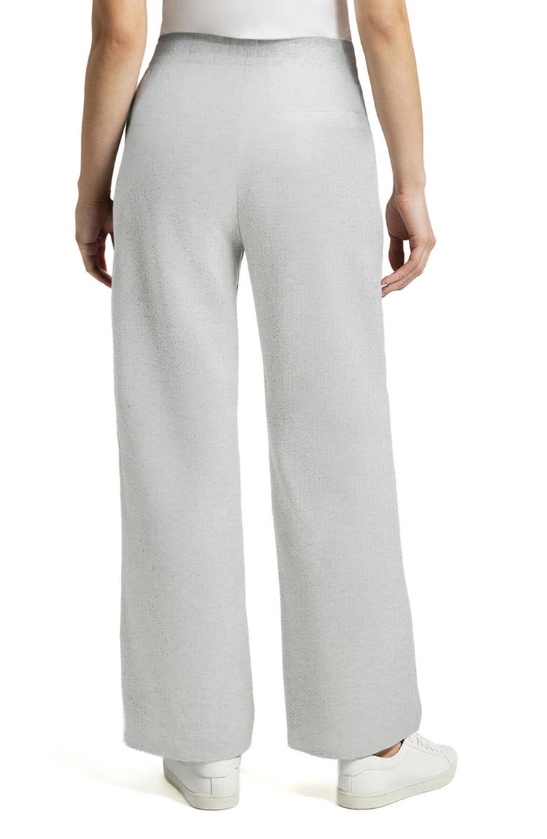 Three Dots Brushed Ribbed Pants, Alternate, color, Heather Grey