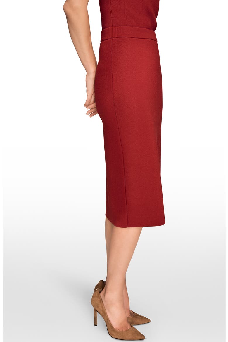 Stretch Knit Pencil Skirt, Alternate, color, METROPOLITAN RED