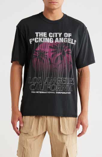 DIET STARTS MONDAY City Of Angels Cotton Graphic T-Shirt