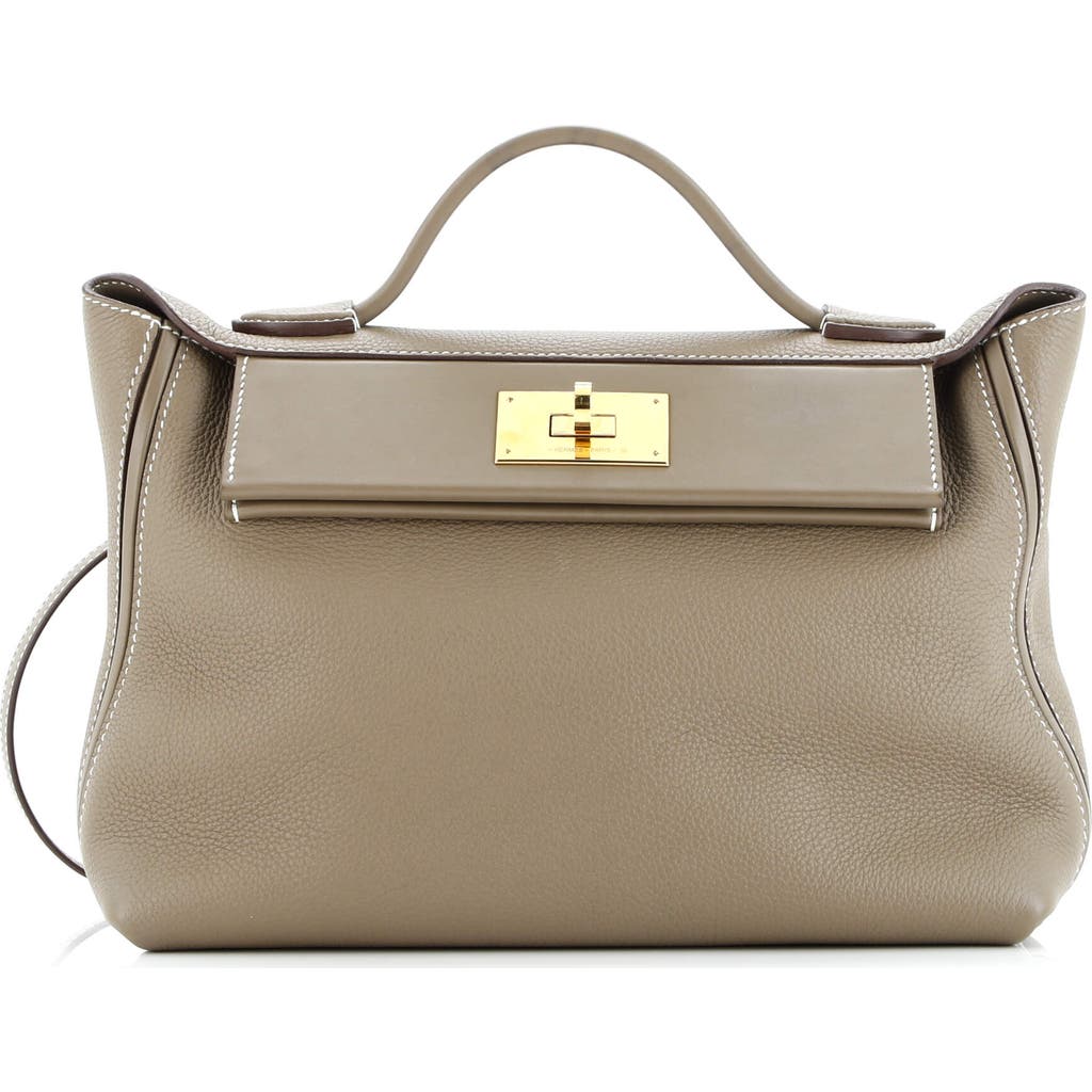 Pre-owned Hermes Hermes 24/24 Bag Togo With Swift 29 In Brown