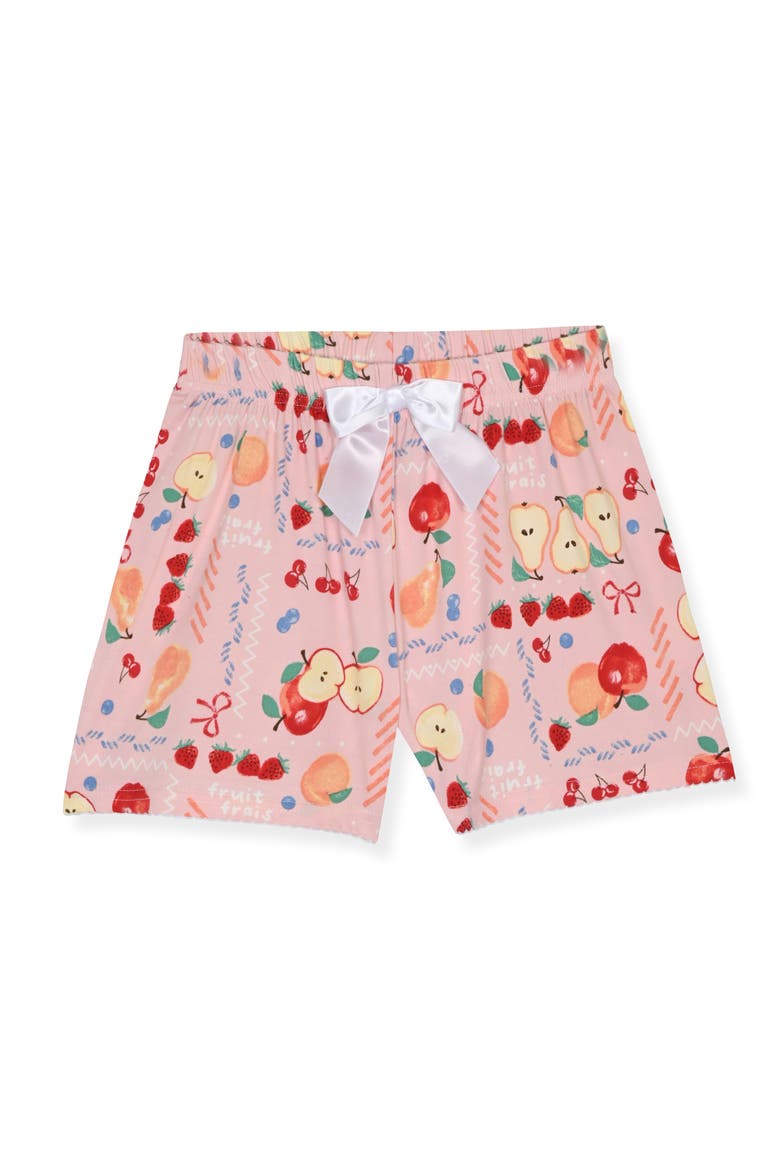 Kids' Two-Piece Short Pajamas & Headband Set, Alternate, color, PINK