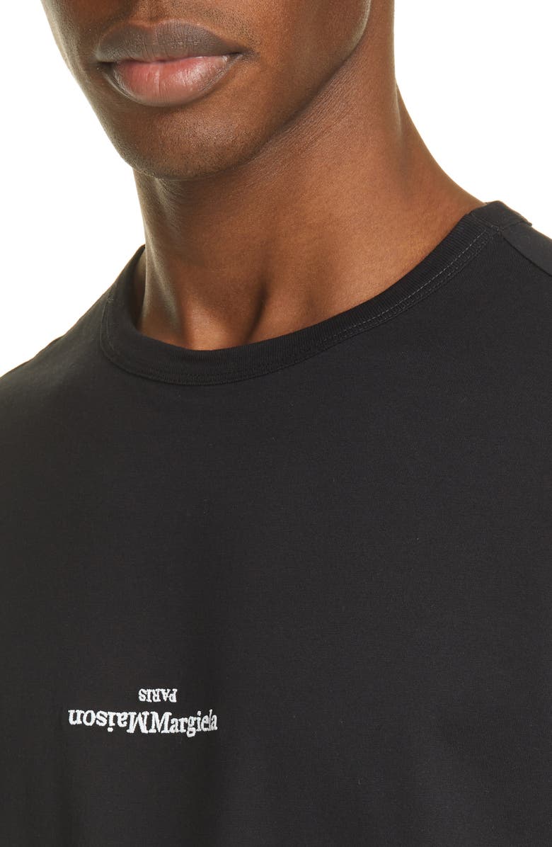 Maison Margiela Crewneck T-Shirt, Alternate, color, Black