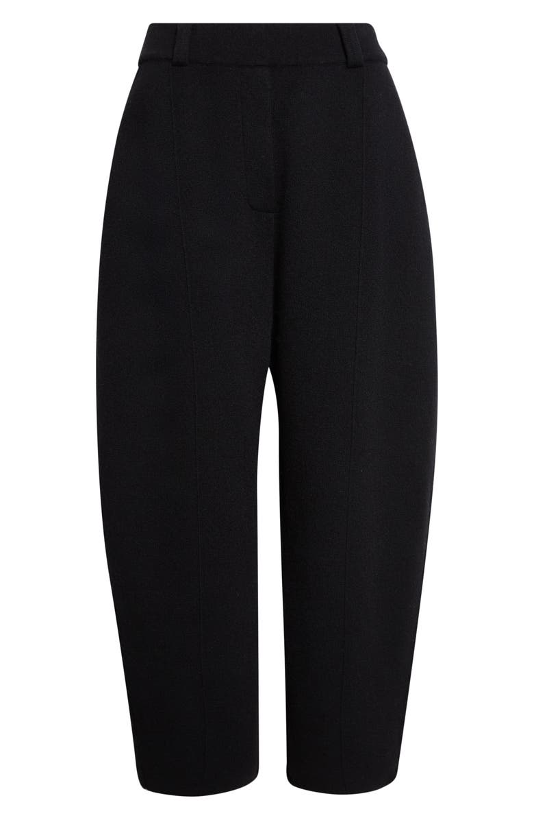 Lisa Yang Wrenda Cashmere Barrel Leg Sweater Pants, Main, color, Black