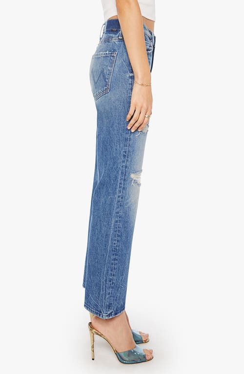 Mother The Bookie Flood Bootcut Ankle Jeans In Blue