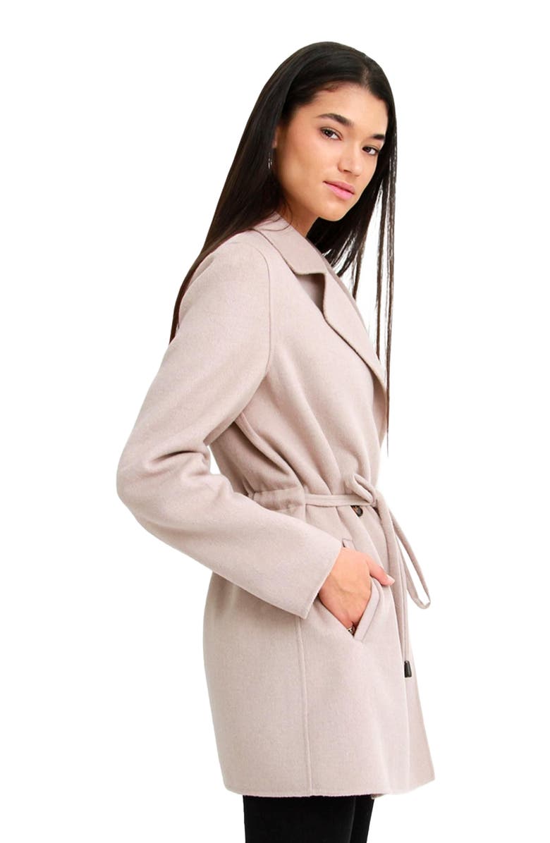 Belle & Bloom Electric Feel Drawstring Coat, Alternate, color, Sand