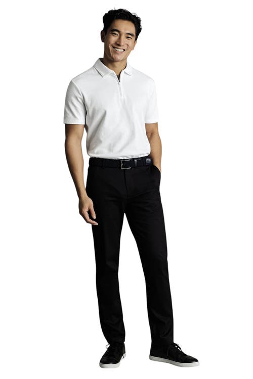 Charles Tyrwhitt Performance Chinos In Black