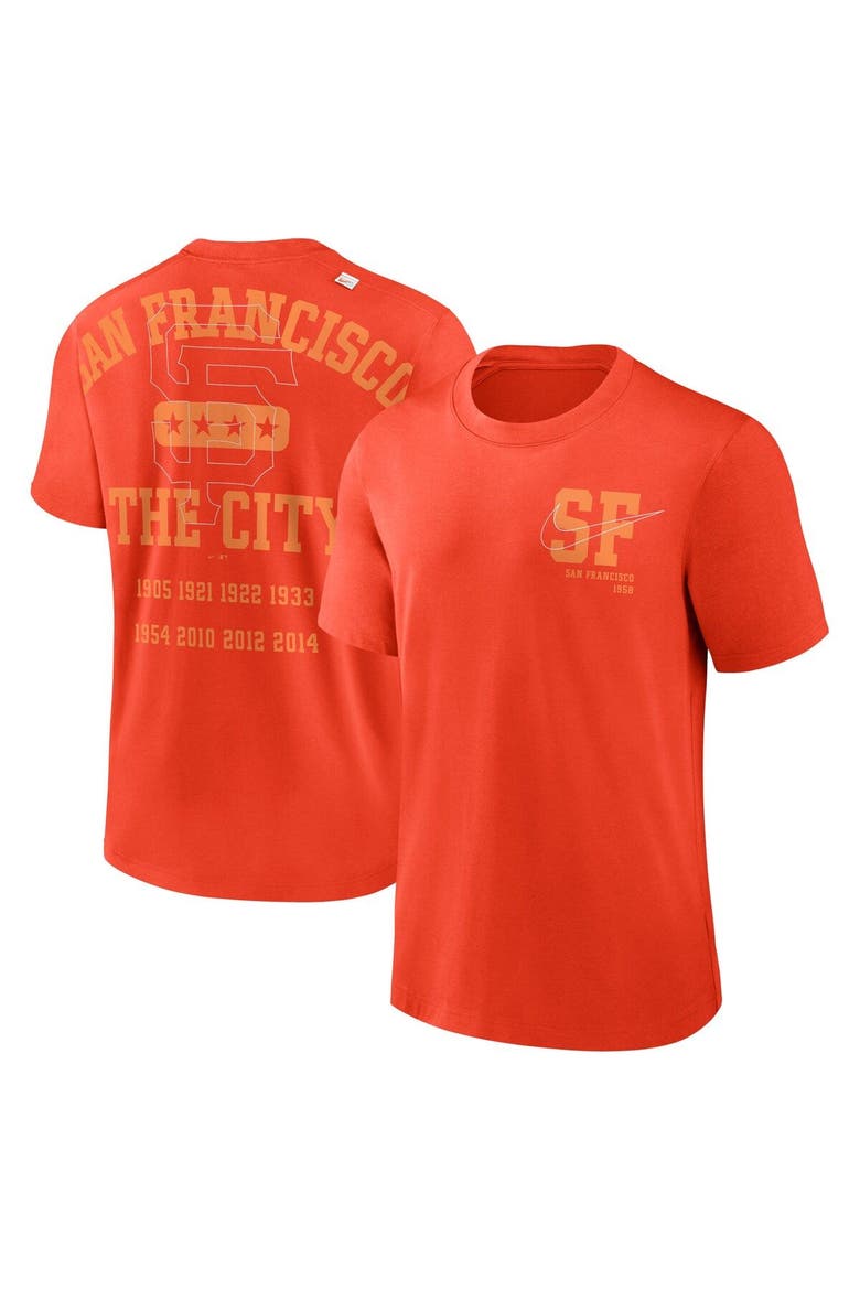 Men's Nike Orange San Francisco Giants Statement Game Over T-Shirt, Main, color, Orange