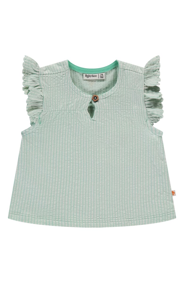 BABYFACE Short Sleeve Lettuce Edge T-Shirt, Main, color, Seafoam