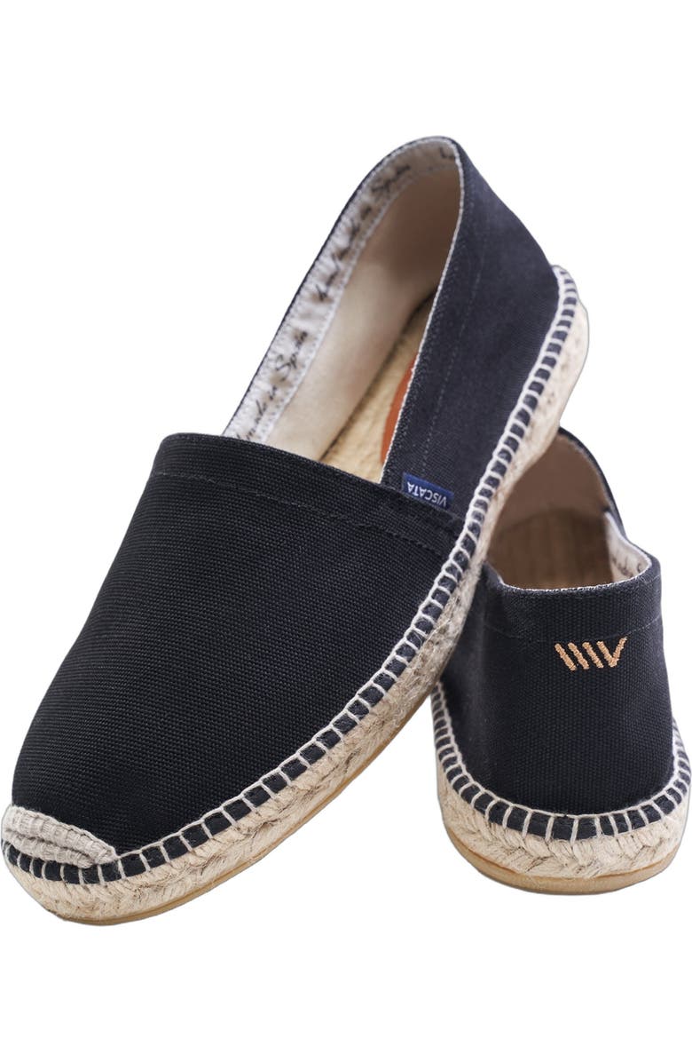 VISCATA Sitges Canvas Men's Espadrilles, Alternate, color, Black