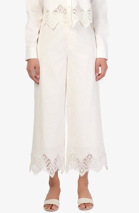 Cassia Wide Leg Ankle Pants