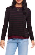Karen Kane Double Layer Side Slit Top