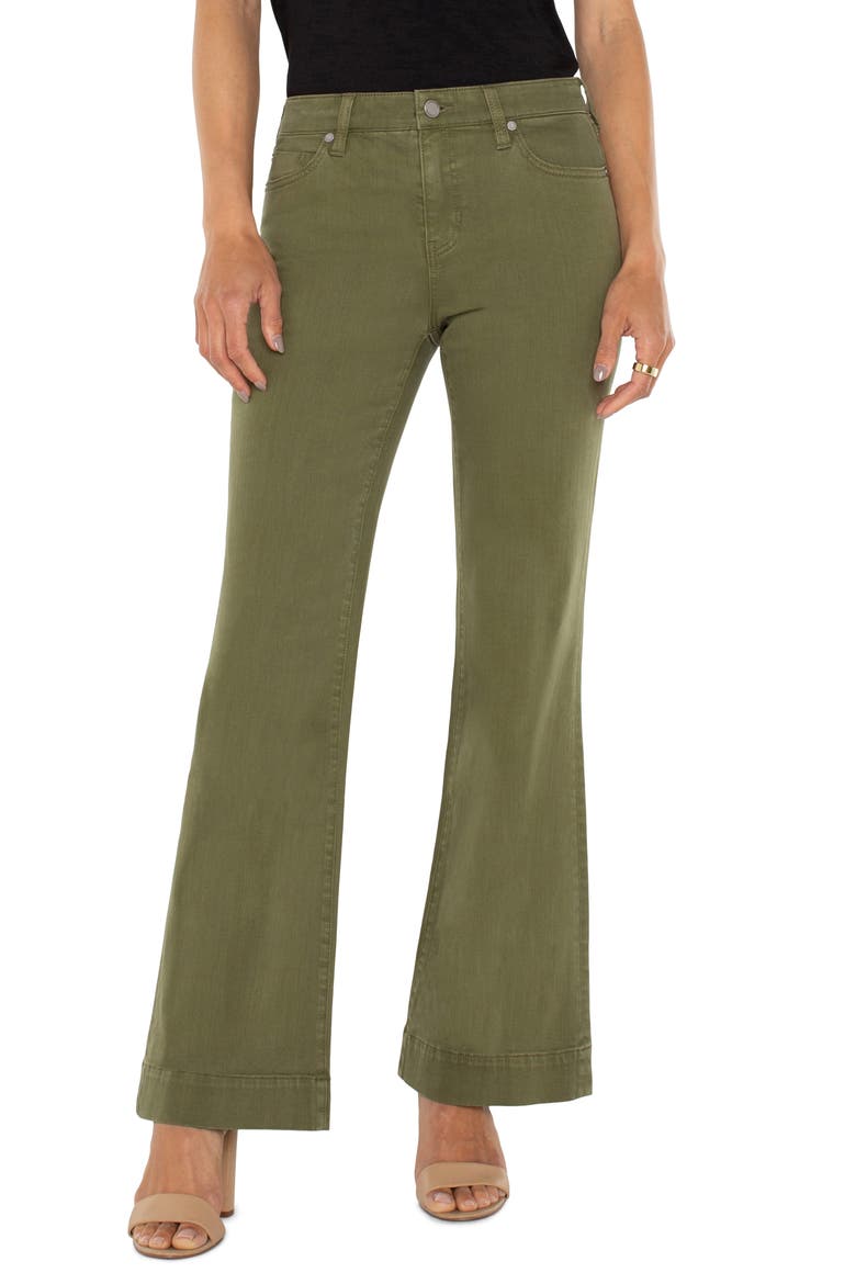 Hannah Flare Jeans, Main, color, SPANISH OLIVE