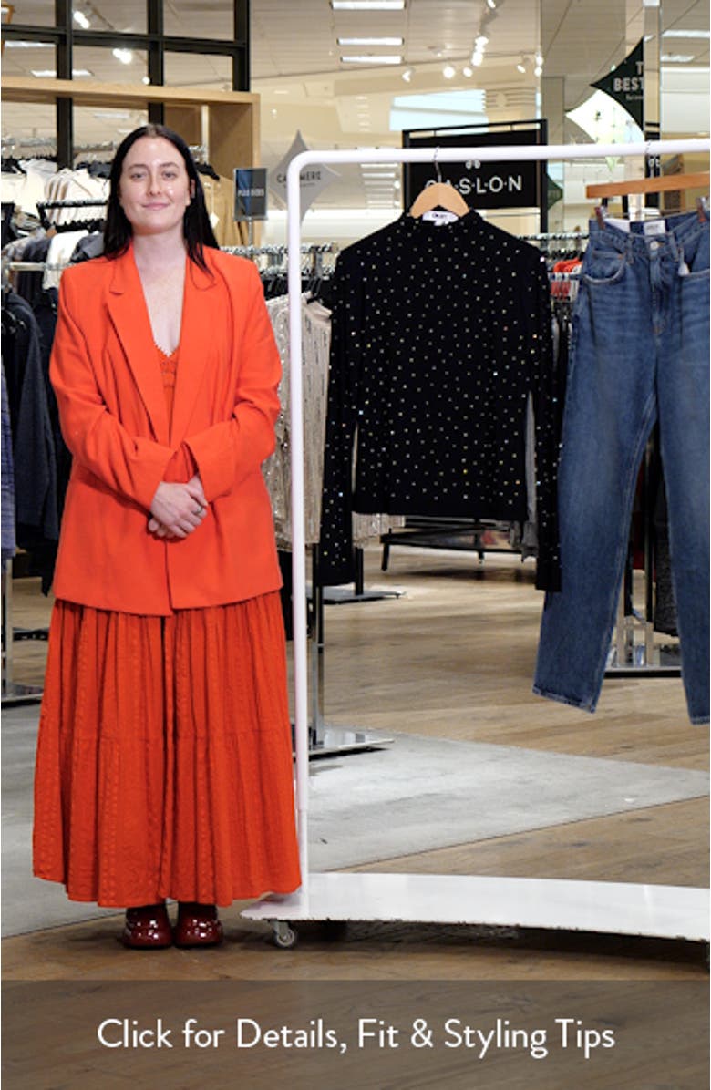 Stud Mock Neck Top, sales video thumbnail