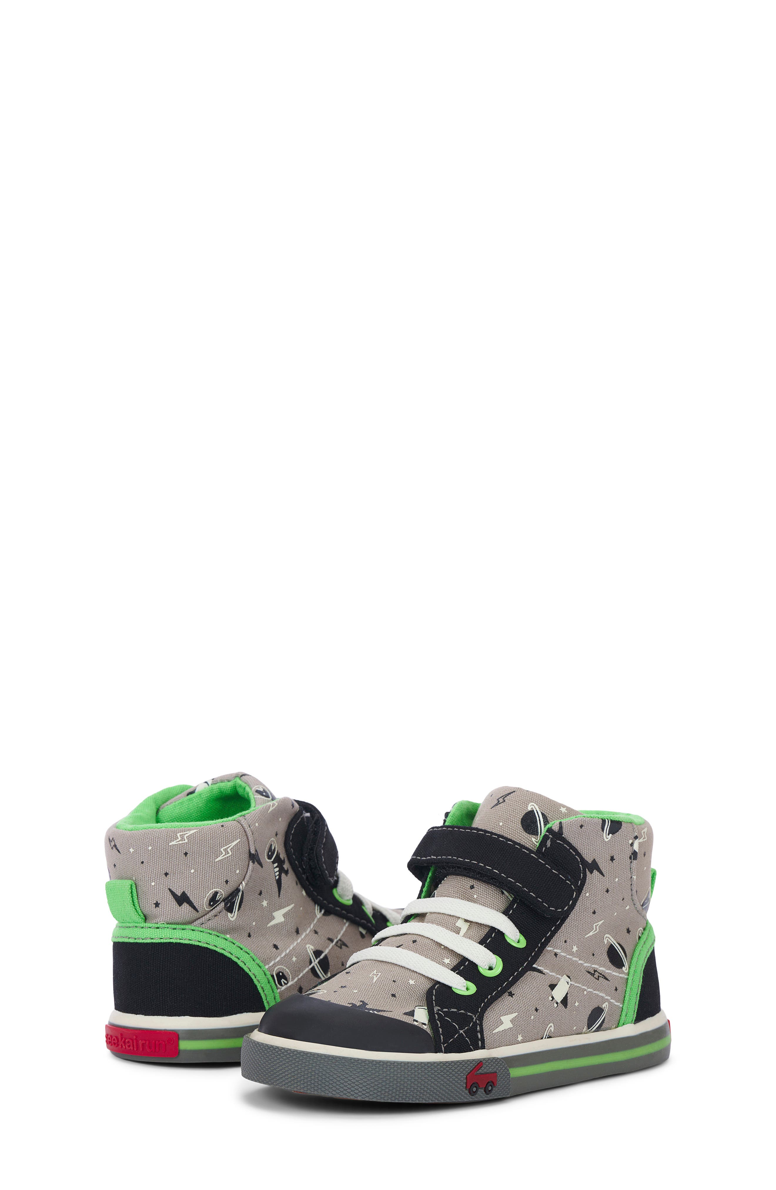 Dane High-Top Sneaker, Alternate, color, GRAY/ SPACE GLOW