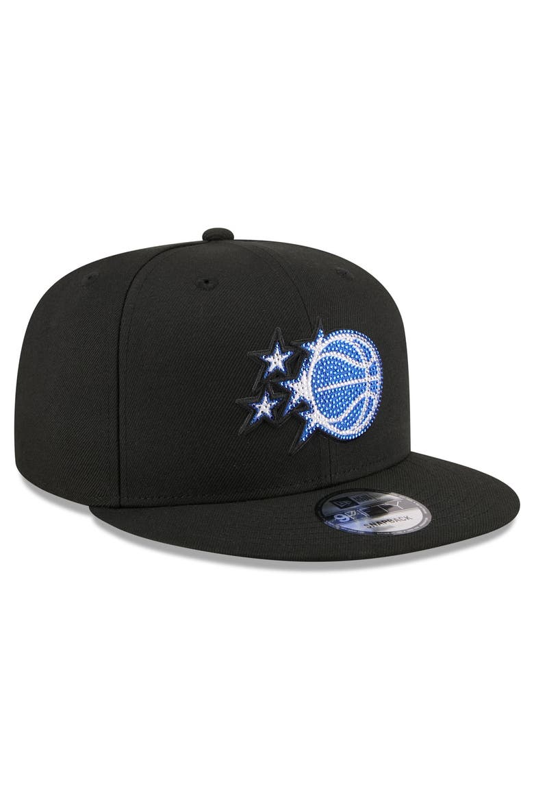 Men's New Era Black Orlando Magic 2026 NBA Draft Crystal 9FIFTY Snapback Hat, Alternate, color, Black