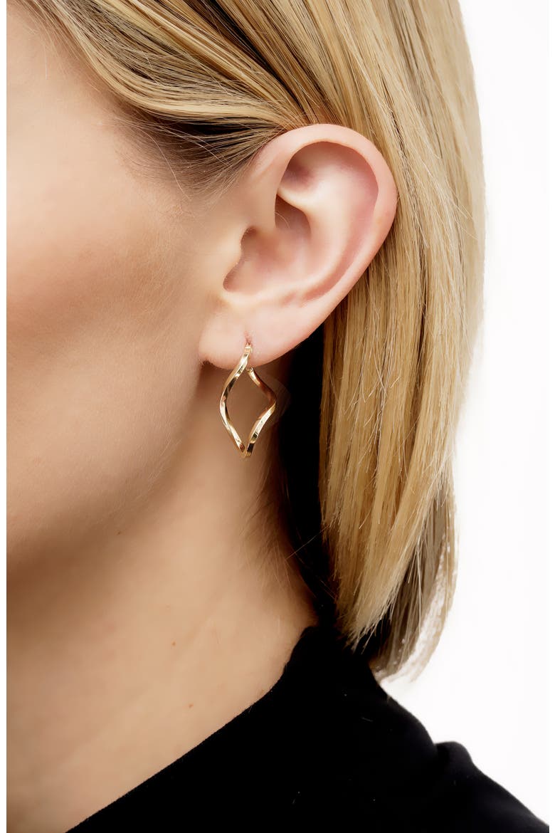 Open Twist Hoop Earrings, Alternate, color, YELLOW GOLD