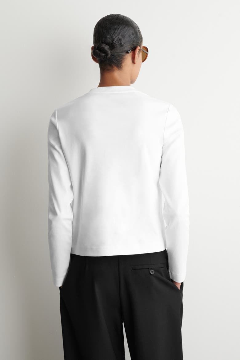 Clean Cut Long-Sleeved T-Shirt, Alternate, color, WHITE