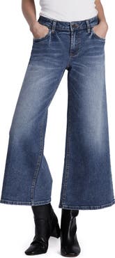 HINT OF BLU Mercy High Waist Crop Wide Leg Jeans
