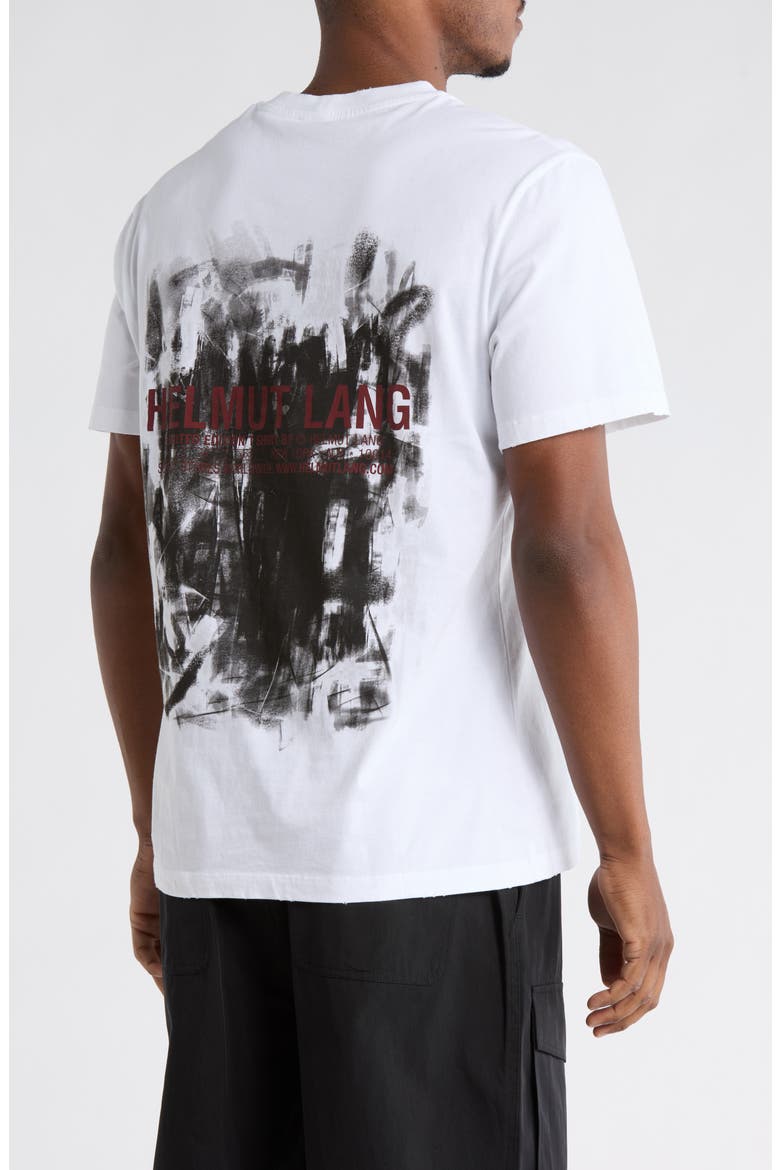 Scribble Logo Graphic T-Shirt, Alternate, color, WHITE/ BLACK