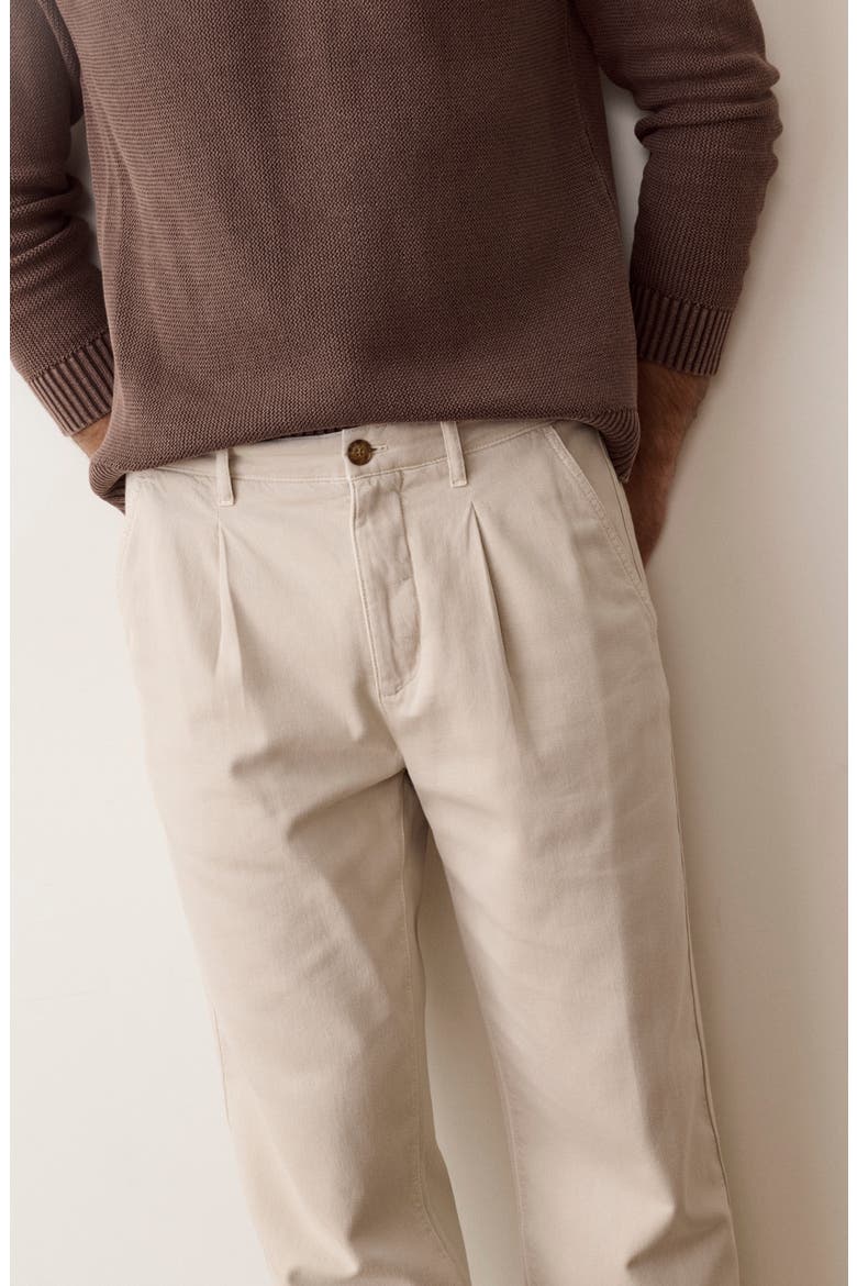Rowan Pleated Trousers, Alternate, color, STONE