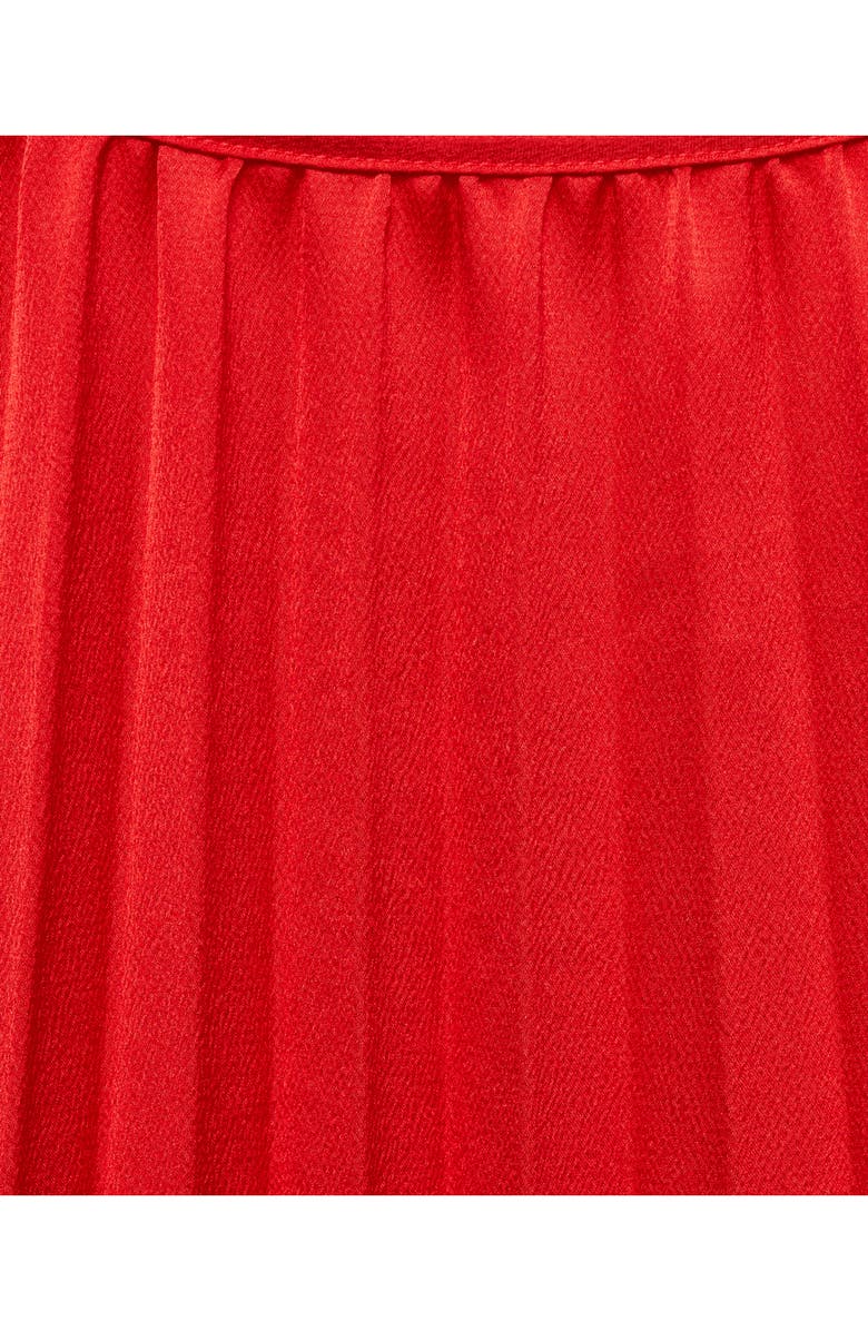 MANGO Pleated Flared Maxi Dress, Alternate, color, Red